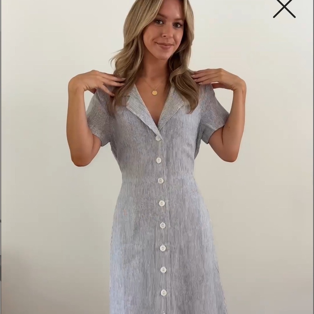 Quince Linen Button Dress